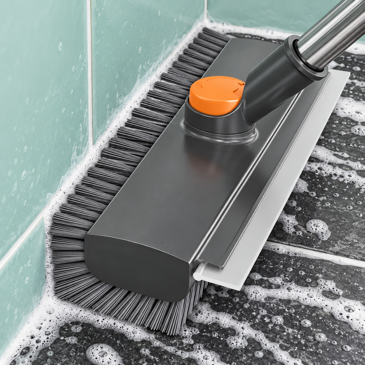 ScrubMate 360° Floor & Grout Brush with Squeegee