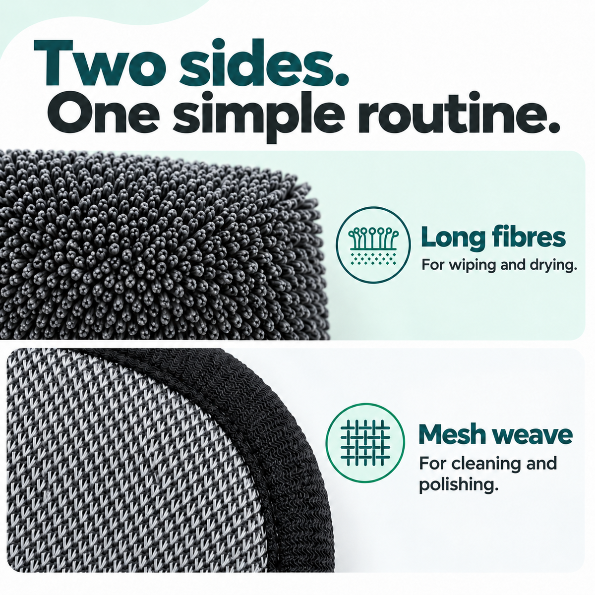 Double-Sided Microfibre Cleaning Cloth