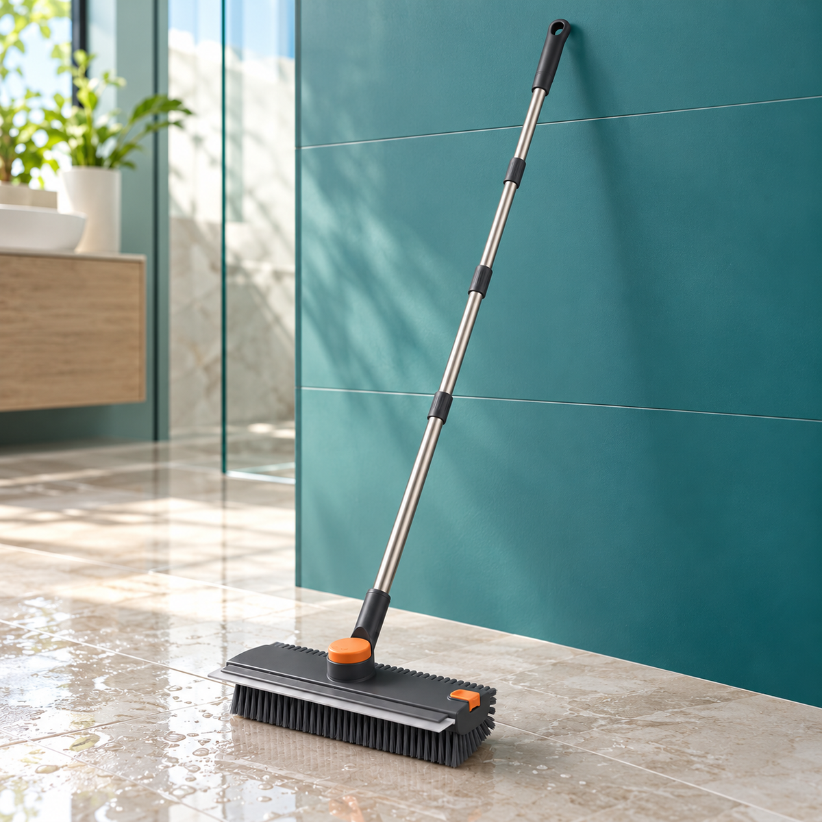 ScrubMate 360° Floor & Grout Brush with Squeegee